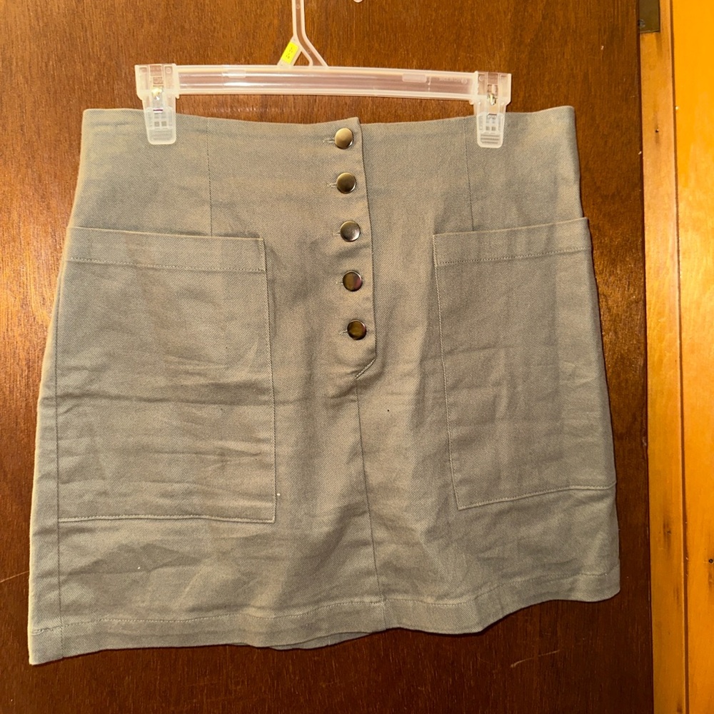 Green Mini Skirt